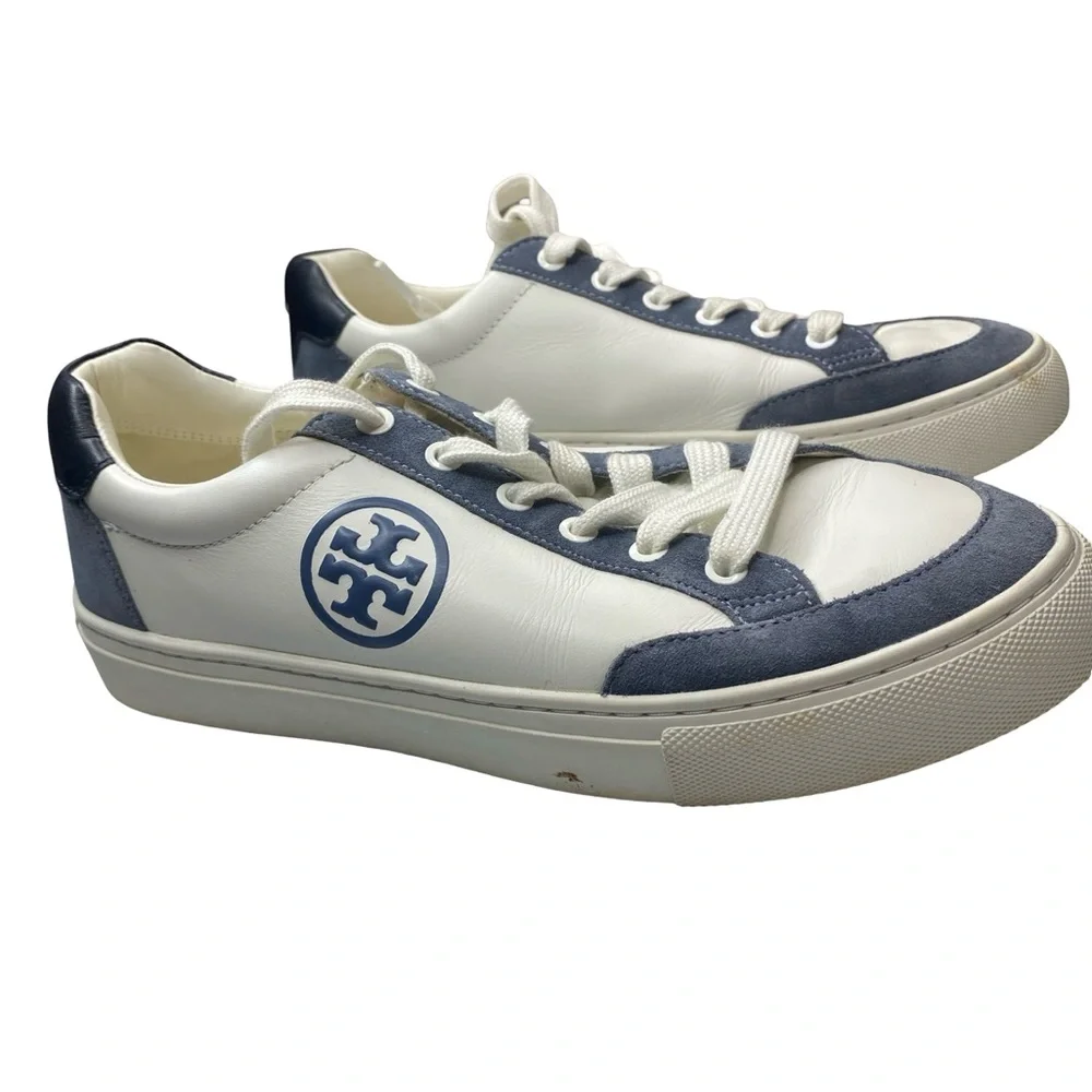 Tory Burch Women's Blue and White Sneakers